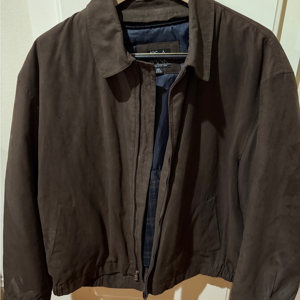 Jos. A. Bank Dark Brown Lightweight Bomber Jacket XXL